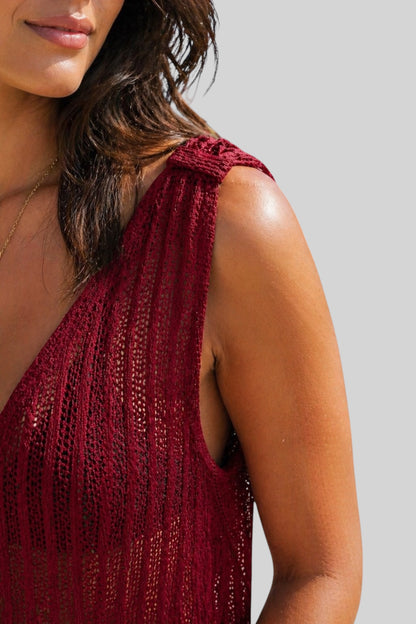 Sunset Breeze Net Top