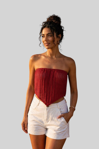 Sunset Wrap Net Top