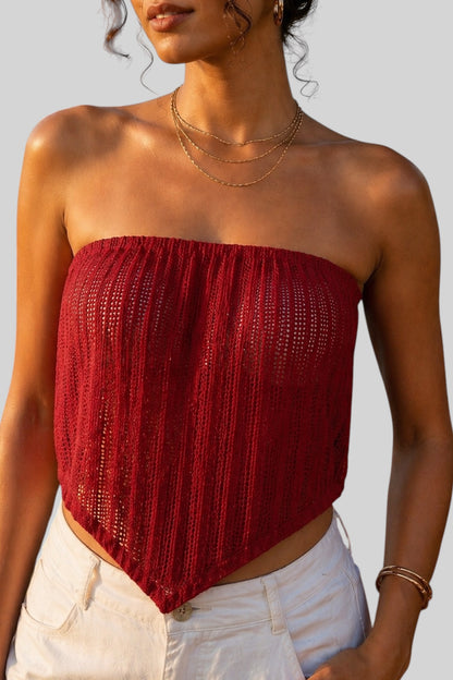 Sunset Wrap Net Top