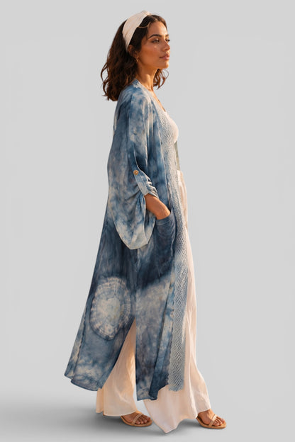 Ocean Mist Tie-Dye Cardigan