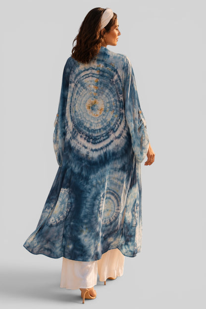 Ocean Mist Tie-Dye Cardigan
