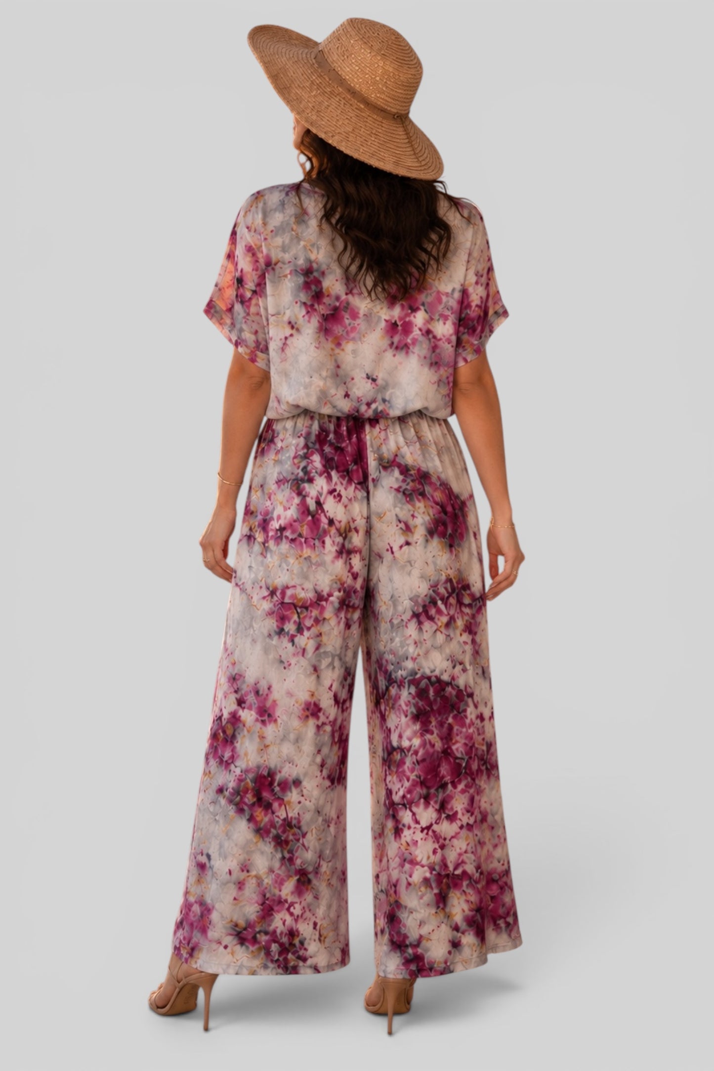 Blush Breeze Tie-Dye Jumpsuit