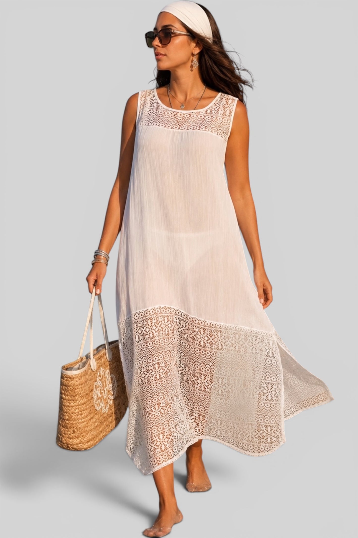 Lace Breeze Beach Dress