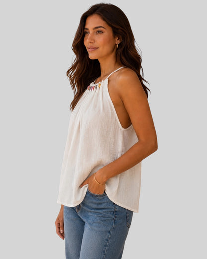 Bonbon Agate Halter Top