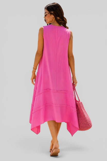 Flowy Resort Dress - Pink