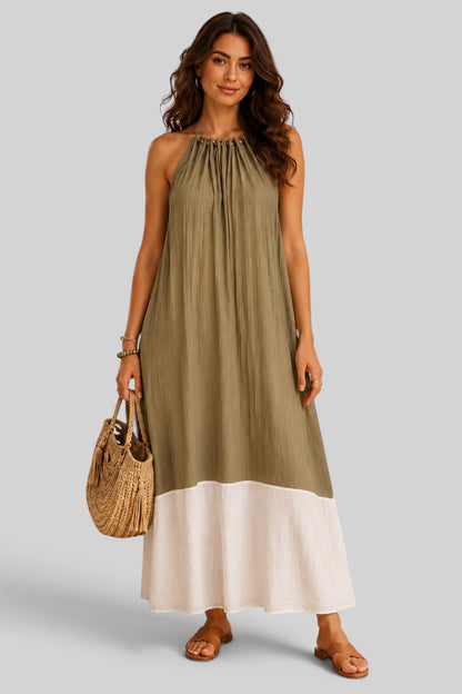 Olive Agate Glow Maxi Dress
