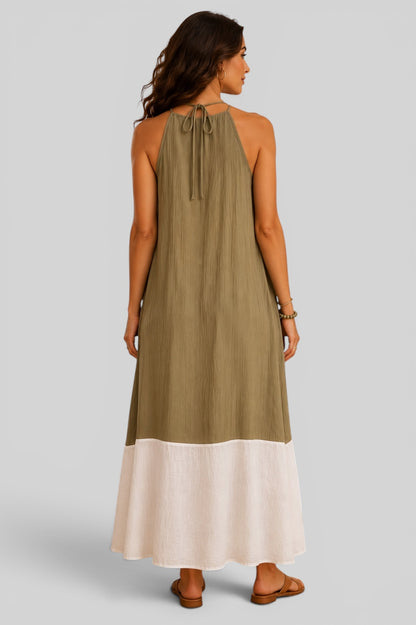 Olive Agate Glow Maxi Dress