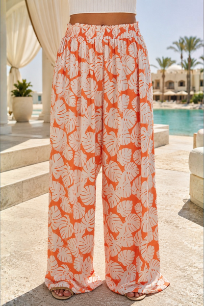 orange Leaves pants