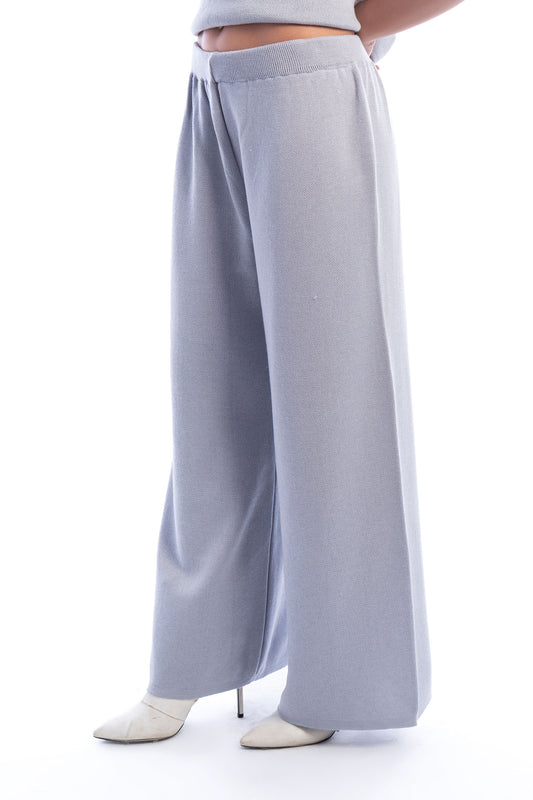 Blue knit pants