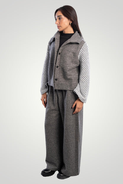 Grey Winter Net Set
