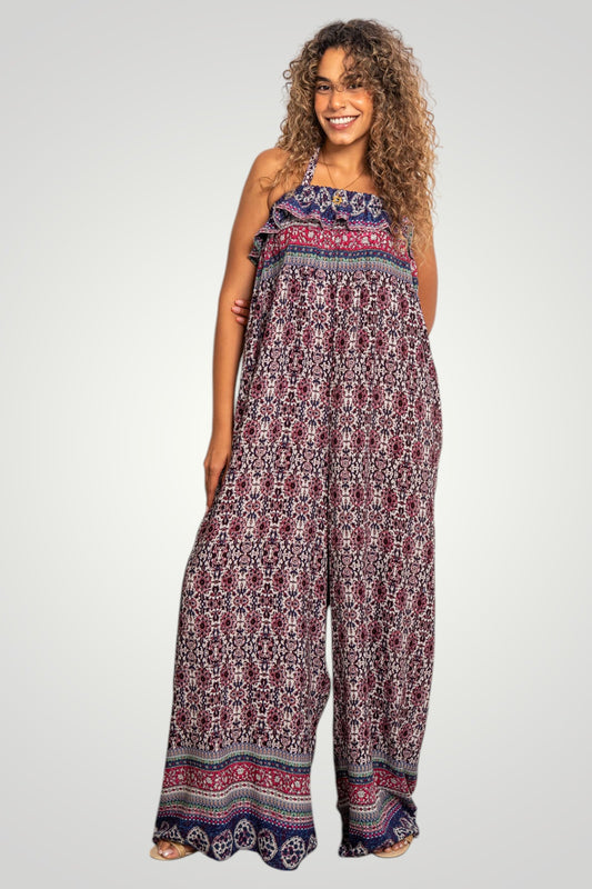 Printed Viscose jumpsuit