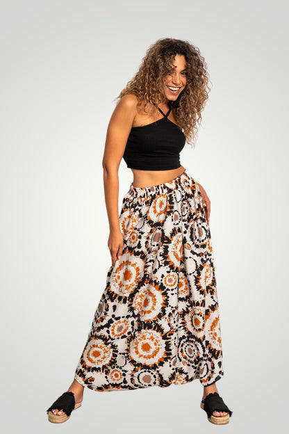 brown boho sherwal