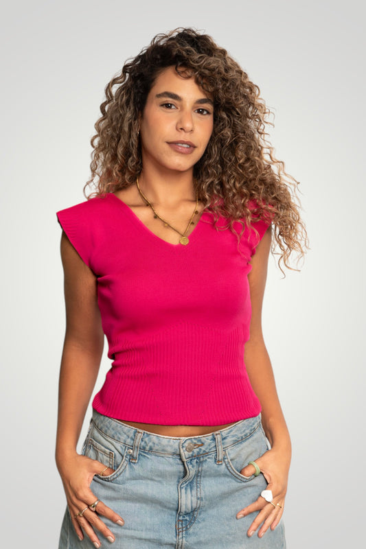 Knit wings top