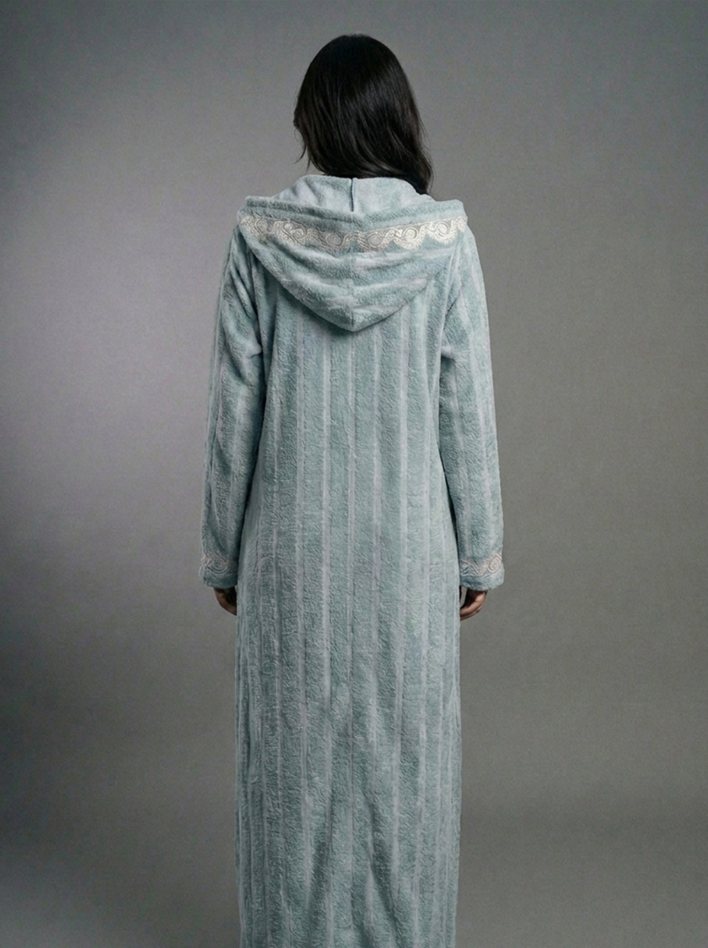 كارديجان طويل محبوك ناعم بلون النعناع