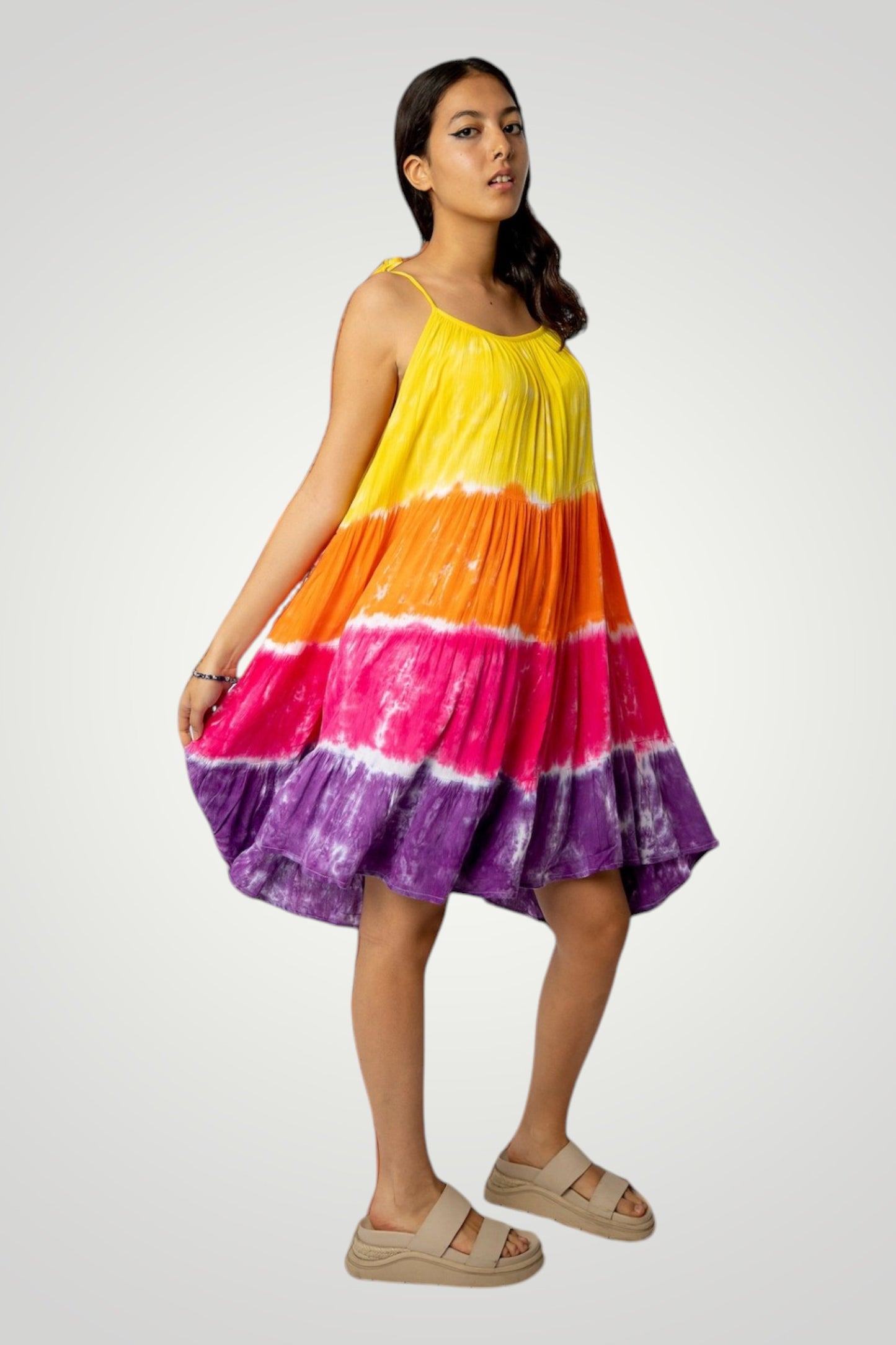 Short princess tie dye dress